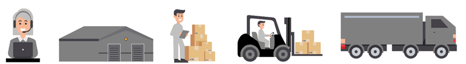 A black and white logo with white starsDescription automatically generated