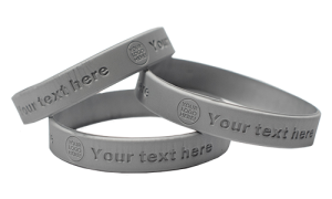 Debossed Silicone Wristbands