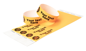 Custom Tyvek Wristbands – Black Print