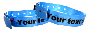 Fabric Wristbands with Holes & Clips