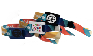 Fabric Wristbands with PVC Tag