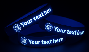 Glow Print Silicone Wristbands