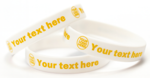 Glitter Print Silicone Wristbands