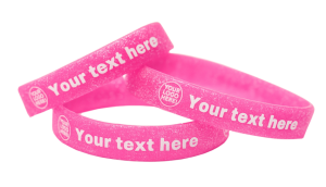 Glitter Base Silicone Wristbands